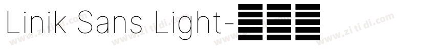 Linik Sans Light字体转换